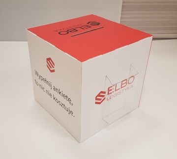 Вешалка для кубов с рекламным принтом 40см картон