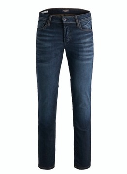 Jack&Jones Jeansy Tim 12118215 Granatowy Slim Fit