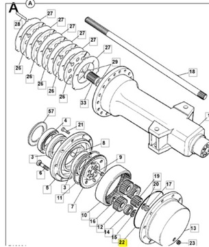 УПЛОТНИТЕЛЬНОЕ КОЛЬЦО СТУПИЦЫ КОЛЕСА JCB