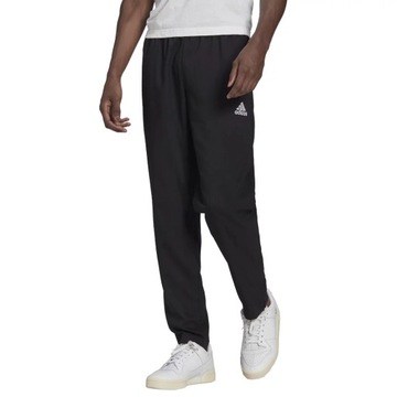 adidas spodnie męskie dresowe sportowe czarne 100% poliester roz XL