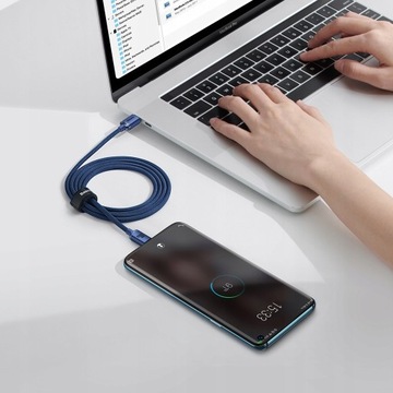 Кабель Baseus USB тип C — USB тип C, 2 м СИНИЙ usb c
