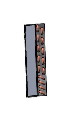 ОХЛАДИТЕЛЬ КОНДИЦИОНЕРА 520/350/48 ТРАКТОРНАЯ ПЛИТКА 4 ​​ММ МЕДЬ GREG - АВТОМОБИЛЬ