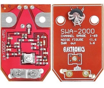 WZMACNIACZ ANTENOWY DVB-T DVBT DVBT2 PŁYTKA ANTEN SIATKOWYCH do 120km