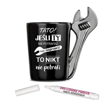 KUBEK ZŁOTEJ RĄCZKI Z KLUCZEM MECHANIKA