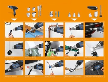 Сварщик -сварщик -бабушки Electrical Opaller 2000W Opaler Steinel HL1920E