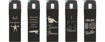 KUBEK TERMICZNY TERMOS NA KAWĘ HERBATĘ DO SAMOCHODU 440 ml PREZENT GRAWER