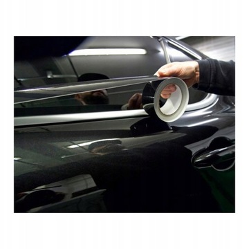 Черная глянцевая дехромирующая лента из фольги для пороговых полосок, 5 см x 10 м, ракель