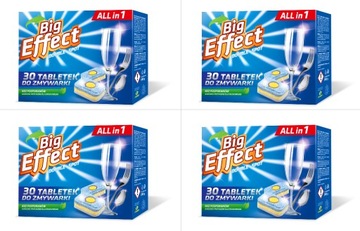4x Tabletki do Zmywarki Nabłyszczające 120 szt Zapas na 4 Miesiące LEWIATAN