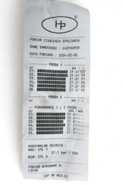 MERCEDES S class W221 Двигатель S320 3.0 CDI 211KM 642930 @ ИЗМЕРЕНИЕ СЖАТИЯ @