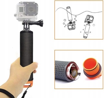 Bojka wypornościowa SHOOT dla GoPro OSMO Insta360 DJI ACTION (XTGP279-OR)