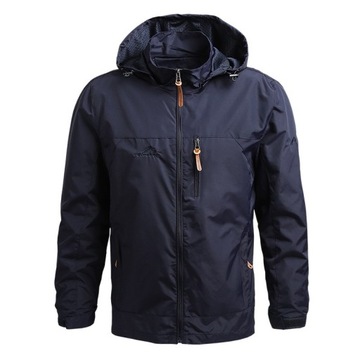Męska lekka kurtka soft shell, wodoodporny wiatrowiec
