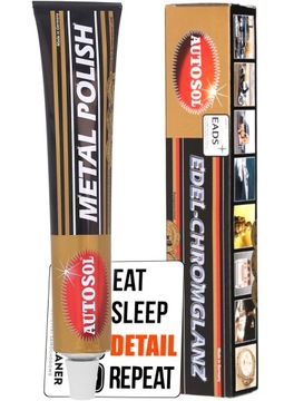 AUTOSOL METAL POLISH ПОЛИРОВАЛЬНАЯ ПАСТА ДЛЯ МЕТАЛЛОВ ВОССТАНОВЛЕНИЕ БЛЕСКА 75 МЛ