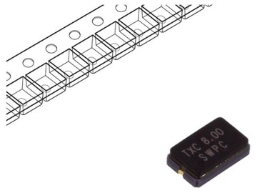 Rezonator kwarcowy 8MHz 30ppm 18pF SMD 5x3,2x1,2mm