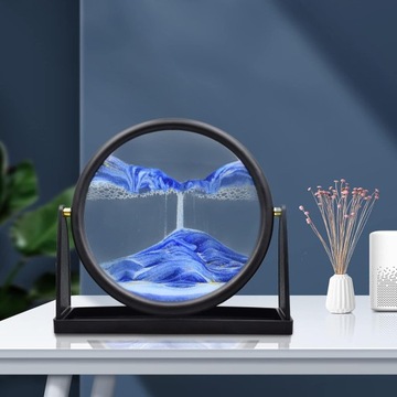ДИНАМИЧЕСКИЙ ПЕСОК 3D-ИЗОБРАЖЕНИЕ УКРАШЕНИЕ ГОСТИНОЙ ДВИЖЕНИЕ ПЕСКА ДЛЯ ВРАЩЕНИЯ