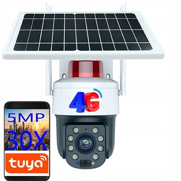 KAMERA SOLARNA ZEWNĘTRZNA GSM 4G LTE SIM 5Mpx TUYA