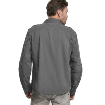 Košeľa s dlhým rukávom BRANDIT Vintage Shirt Charcoal Grey XL