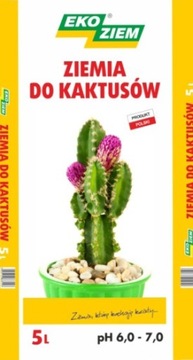 Ziemia do kaktusów specjalistyczna Eko Ziem 5 litrów EkoZiem