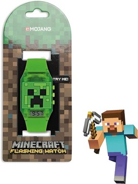 Minecraft zegarek dziecięcy MINECRAFT Zielony Mojang