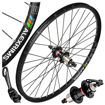 ВЕЛОСИПЕДНОЕ КОЛЕСО ЗАДНЕЕ ALEXRIMS MD23 26 ДЮЙМОВ 559x23 NOVATEC ЧЕРНЫЙ БЕСКАМЕРНЫЙ ДИСК