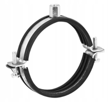 Obejma z uszczelką gumową 100mm rura spiro flex