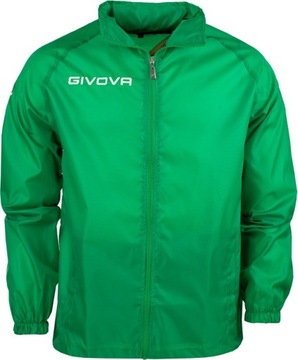 KURTKA PRZECIWDESZCZOWA SPORTOWA PIŁKARSKA GIVOVA BASICO ZIELONA r 2XS