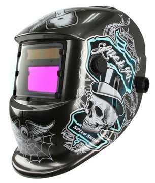 PRZYŁBICA SPAWALNICZA MASKA SAMOŚCIEMNIAJĄCA WZORY