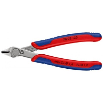 Szczypce tnące boczne precyzyjne do przewodów 125 mm Knipex