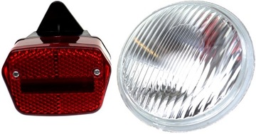 LAMPA PRZÓD TYŁ ŻARÓWKA ROMET KOMAR MOTORYNKA KADE