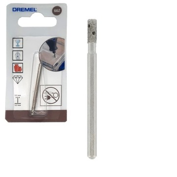 Dremel wiertło, bit do szkła (662) 3,2 mm