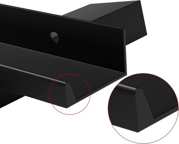 МЕБЕЛЬНАЯ РУЧКА КРОМКА МАТОВАЯ ЧЕРНАЯ ЛОФТ 120 мм