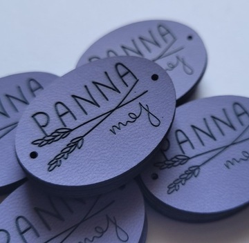 Персонализированные бирки из экокожи с логотипом, 200 шт.