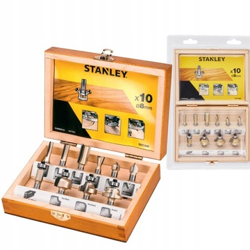 STANLEY STA80020 ZESTAW FREZÓW DO DREWNA SKRZYNKA