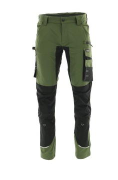 SPODNIE ROBOCZE ELASTYCZNE STRECZ NYLON MOTIONFLEX OLIWKOWE KHAKI r.52