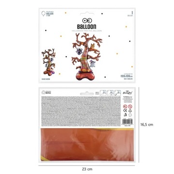 Balon stojący Drzewo XXL dekoracja Halloween dla dzieci i dorosłych 159cm