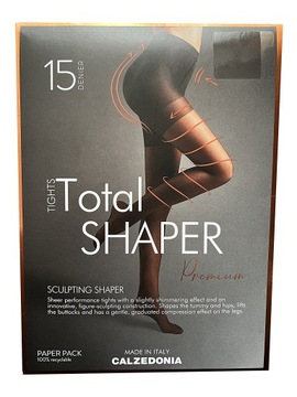 CALZEDONIA Rajstopy TOTAL SHAPER Premium 15DEN 2 S