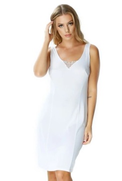 MEWA Elegancka halka Virginia pod sukienkę 58 biały