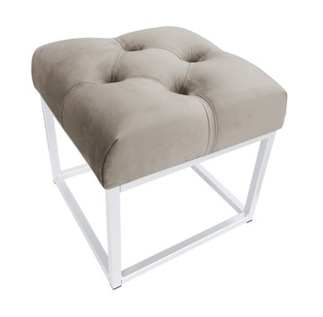 Pufa CHESTERFIELD LOFT ławka postawa biała MG09