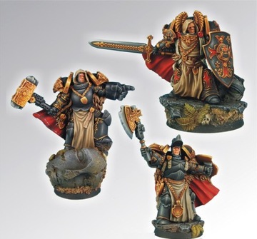 Figurki Templar SF Knights Set [3szt] + Podstawki 28mm Scibor 28SF0029 W40K