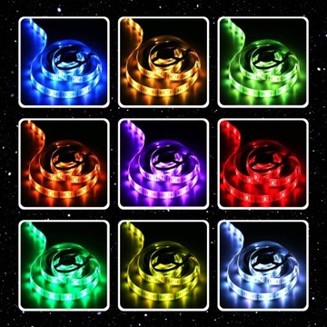 RGB СВЕТОДИОДНАЯ ЛЕНТА 5М + ДИСТАНЦИОННЫЙ БЛОК ПИТАНИЯ, ВОДОНЕПРОНИЦАЕМОСТЬ IP67