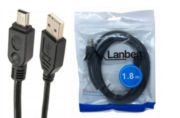 MiniUSB кабель mini USB Pad PS3 1,8 м Lanberg