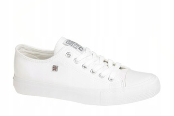 Белые кроссовки Big Star из экокожи V274869, год 39