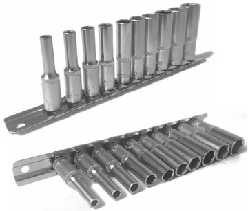 YATO - ZESTAW NASADEK NASADKI DŁUGIE 1/4'' 4-13mm