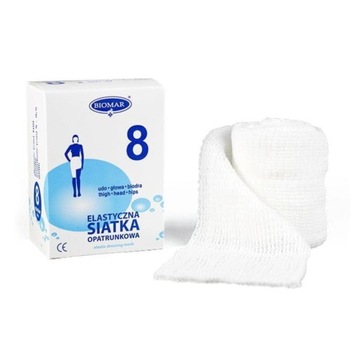 Elastyczna siatka opatrunkowa 8cmx1m Biomar