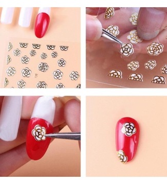 Самоадгезивные выпуклые 3D наклейки на узоры кошек гвоздей