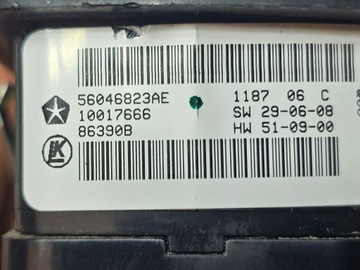 DODGE RAM 1500 09- PANEL ŘÍZENÍ SKEL 56046823AE USA