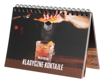 ZESTAW BARMAŃSKI DO DRINKÓW SHAKER 7 el. Z KSIĄŻKĄ