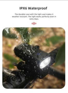 Велосипедная лампа Gaciron V18-200+рожок!