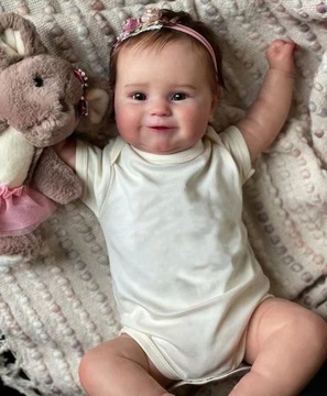 Reborn Baby Silicone Cokela 60cm Korpus z tkaniny