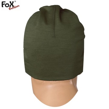 ЗИМНЯЯ ШАПКА ИЗ МЕРИНОСОВОЙ ШЕРСТИ ТЕРМОАКТИВНАЯ FOX OLIVE
