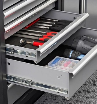 Шкаф для инструментов BQ, 9 ящиков, запираемый, сталь